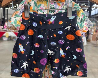 Space Kids boys and girls unisex shorts