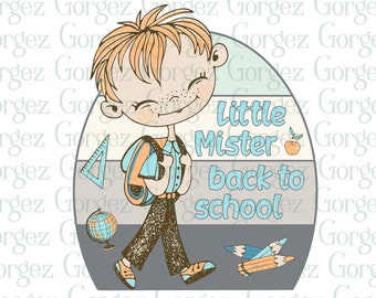 Back to school - boy PNG digital file. Sublimation/Back to school/Boy/Pencils/kids/School/Digital Download. Not a physical item.