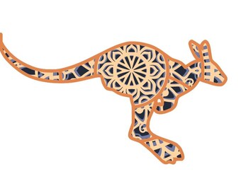 Kangaroo Mandala Svg Etsy