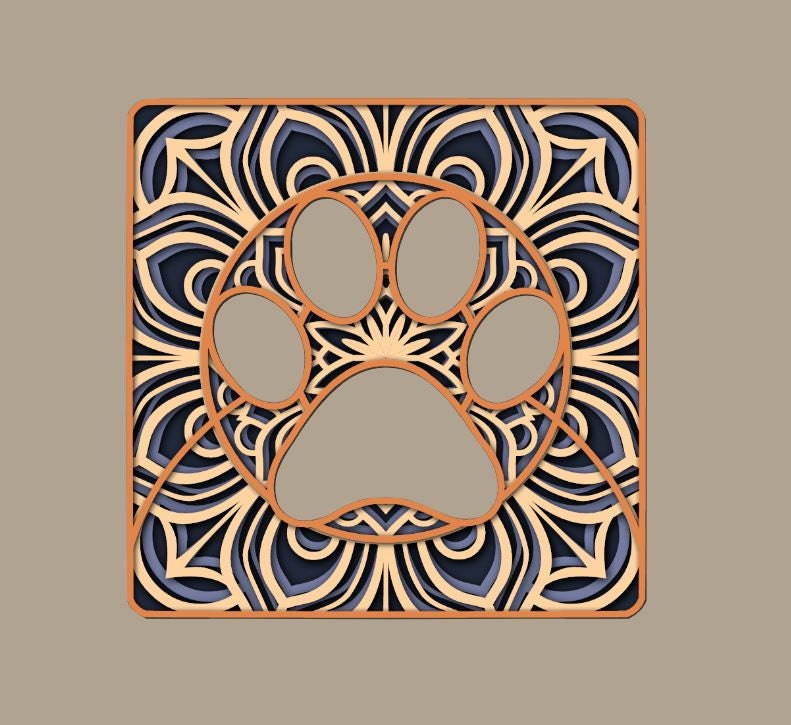 Free Free 184 Layered Mandala Paw Print SVG PNG EPS DXF File