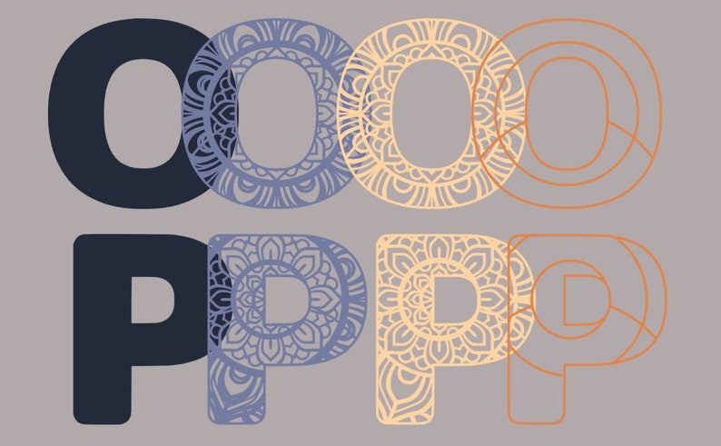 Download 3d Layered Alphabet mandala bundle SVG. All letters A-Z | Etsy