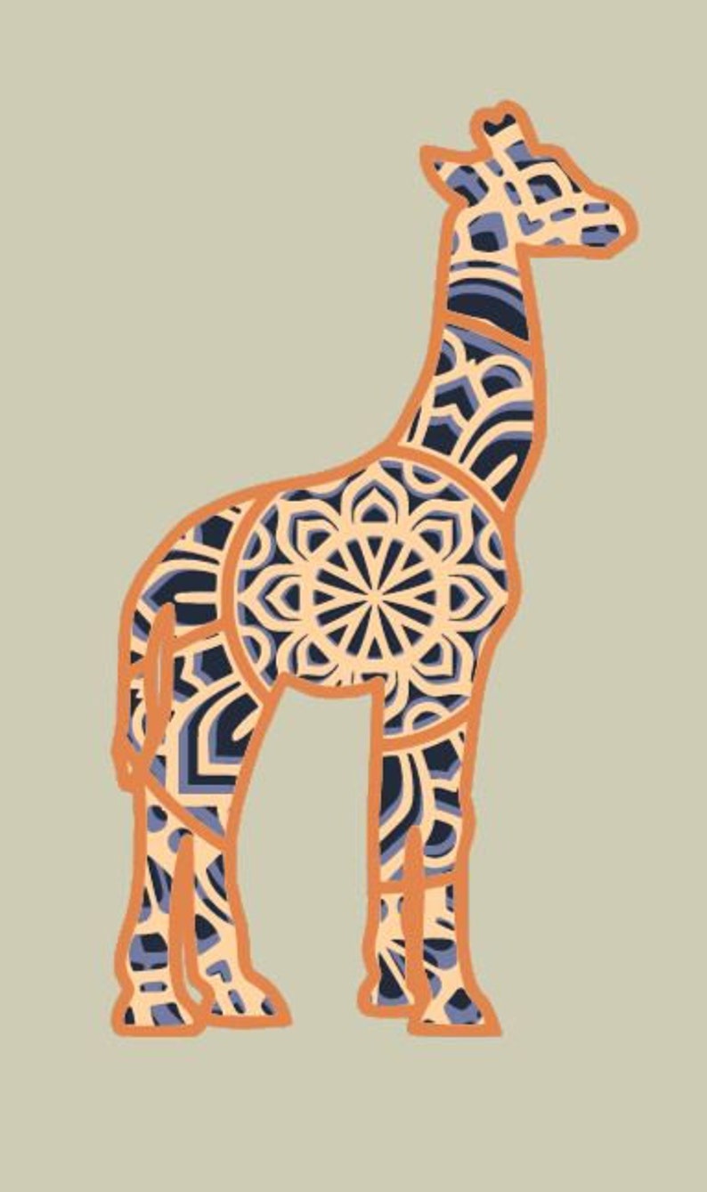 Free Free Layered Giraffe Svg 346 SVG PNG EPS DXF File