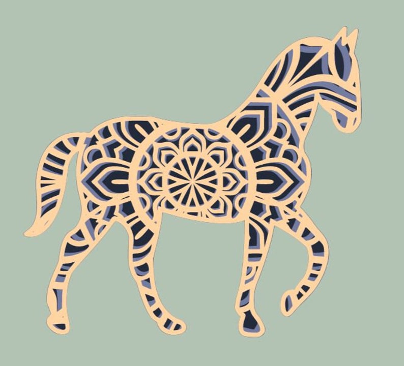 Free Free Layered Horse Svg 705 SVG PNG EPS DXF File