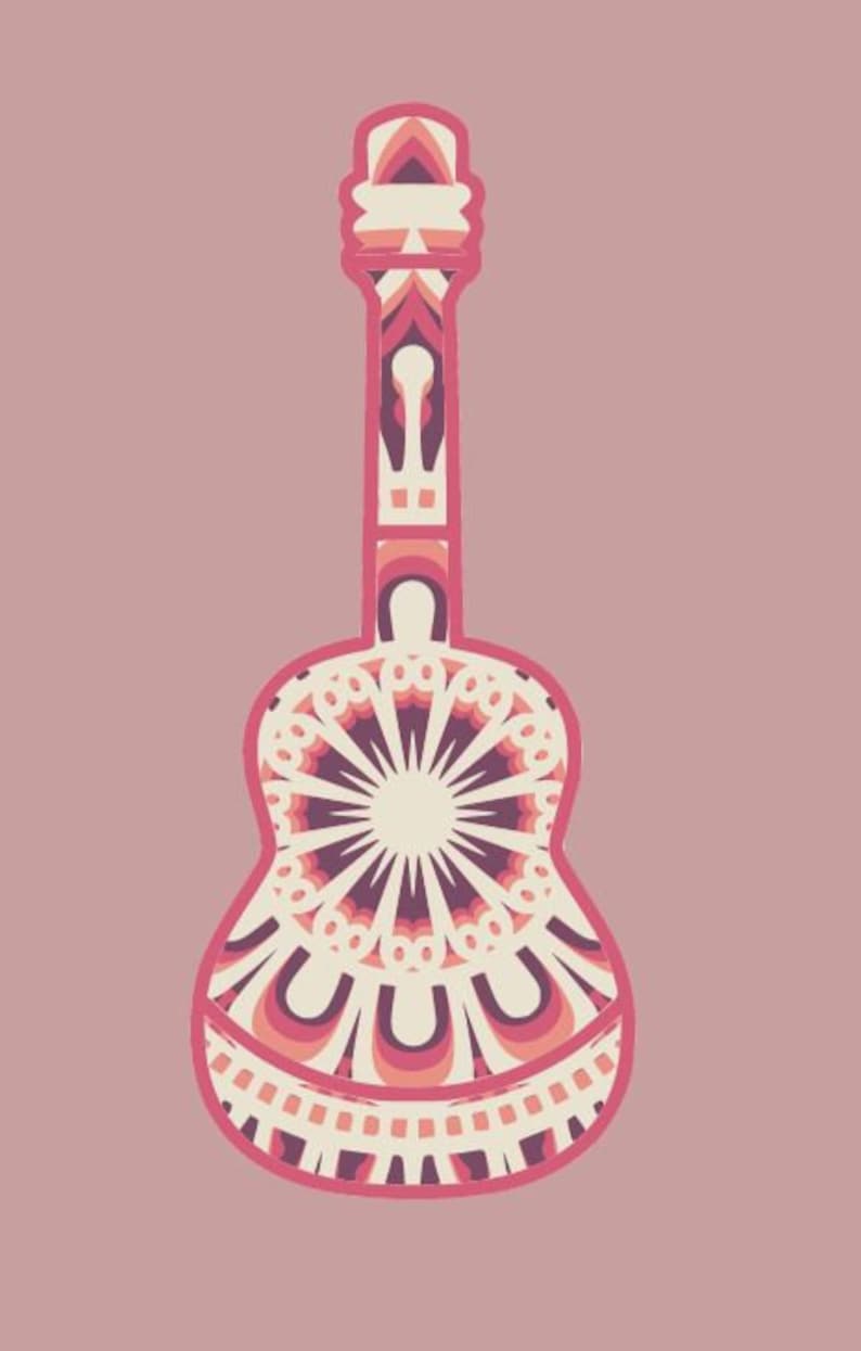 Download 3d Couched Guitar Mandala SVG Bundle. Quatre guitares-4 | Etsy