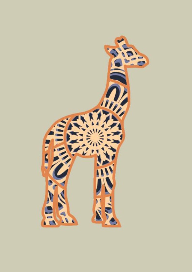 Free Free Free Layered Giraffe Svg 316 SVG PNG EPS DXF File