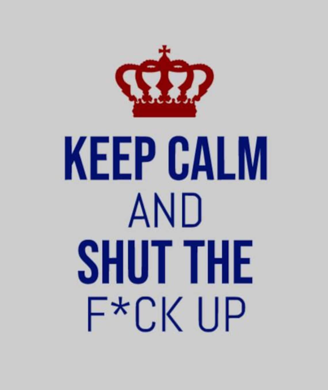 Keep calm and shut the f up svg dxf png files. 3 designs Etsy