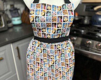 Handmade Apron Half Coverage Animated Villains
