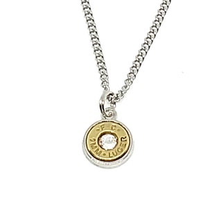 Unisex 9mm Bullet Necklace - In Nickel Or Brass – Just In Casings Jewelry - Foto 13