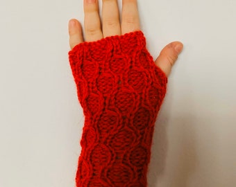 Baby/Toddler Hand Warmers - Wrist Warmers - Knitted Fingerless Gloves