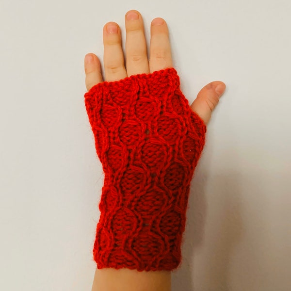 Baby/Toddler Hand Warmers - Wrist Warmers - Knitted Fingerless Gloves