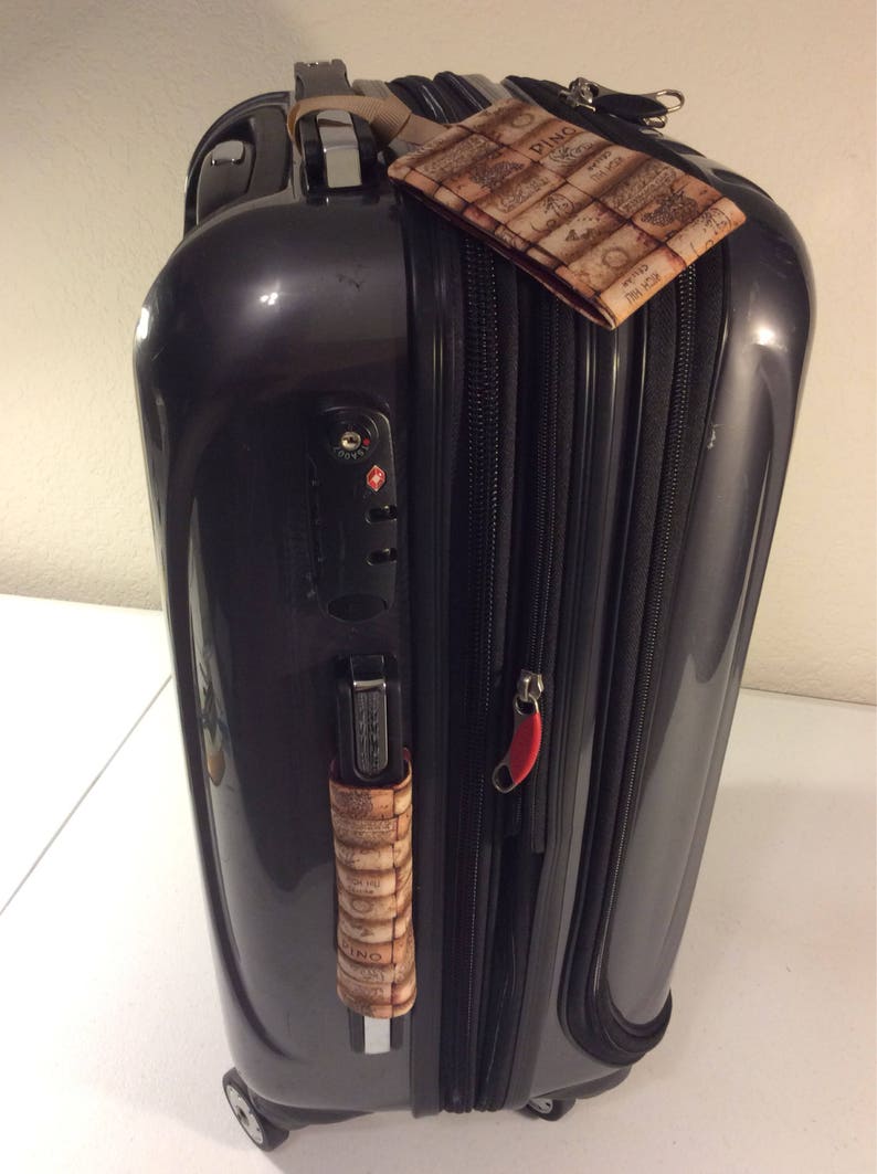 Wedding Personalized Luggage Tag Set and Handle Wraps Etsy