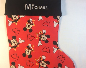 Disney Mickey Mouse Personalized Christmas Stocking