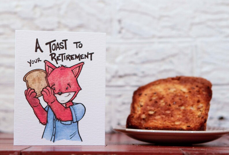Toast to Retirement Funny Retirement Silly Retirement Retirement Gift