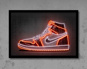 sneaker canvas wall art
