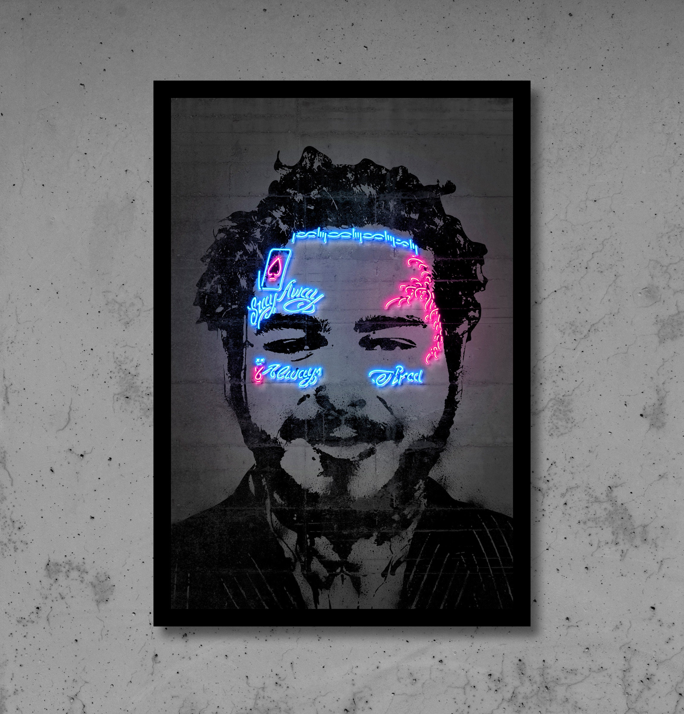 NEW Post Malone Music Poster Art Print Canvas Music Songs Art Free Shipping 