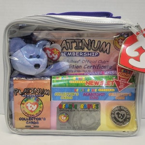 TY Beanie Baby Sealed 1999 Club Membership Kit BBOC Platinum Edition [New]