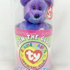 TY Beanie Baby Official Club ~ Clubby IV Bear ~ #4996 2001 ~  Retired SEALED