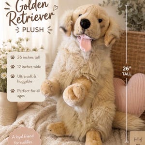 Golden retriever weighted stuffed animal - Etsy 日本