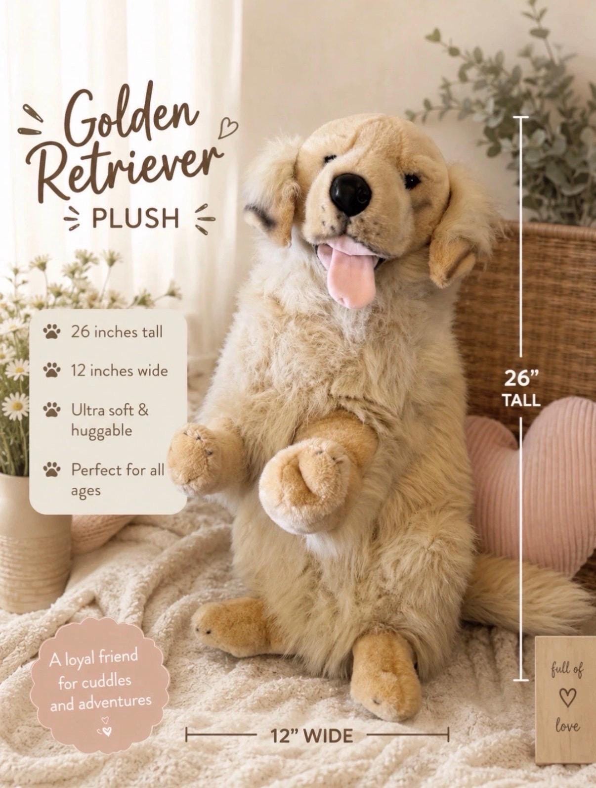 シュタイフ ゴールデンレトリバー 子犬ぬいぐるみ Golden retriever