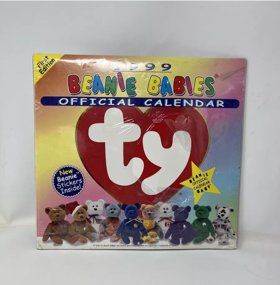 Ty Beanie Baby Square Calendar Official Ty Product New With Stickers Etsy — free download