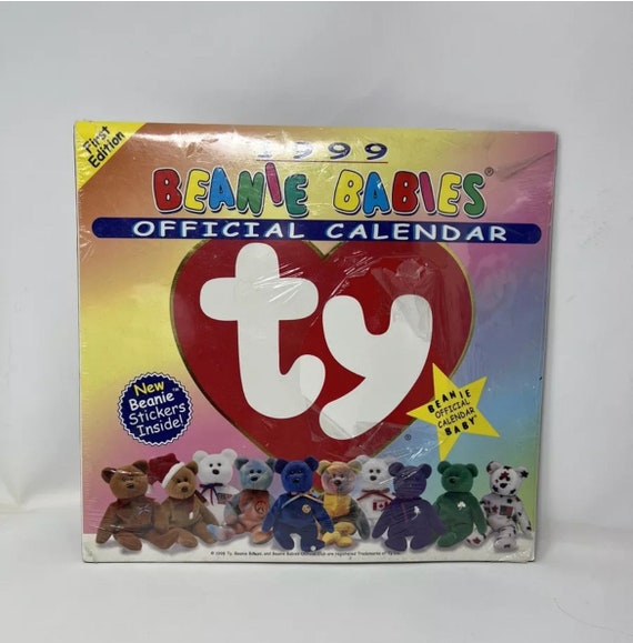 Ty Beanie Baby  Square Calendar Official Ty Product New With Stickers