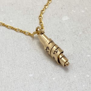 Hebrew Necklace Psalms 23 The Lord Is My Shepherd Mizmor LeDavid Religious Jewelry