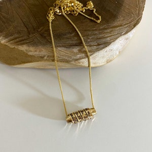 Personalisierte Gravierte Segen Gold Filled Halskette Bild 6