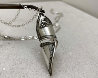 Shema Israel Hebrew Engraving Pendant Necklace