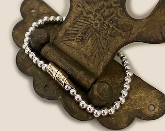 Jewish Prayer Sterling Silver Bracelet With Hebrew Scroll
