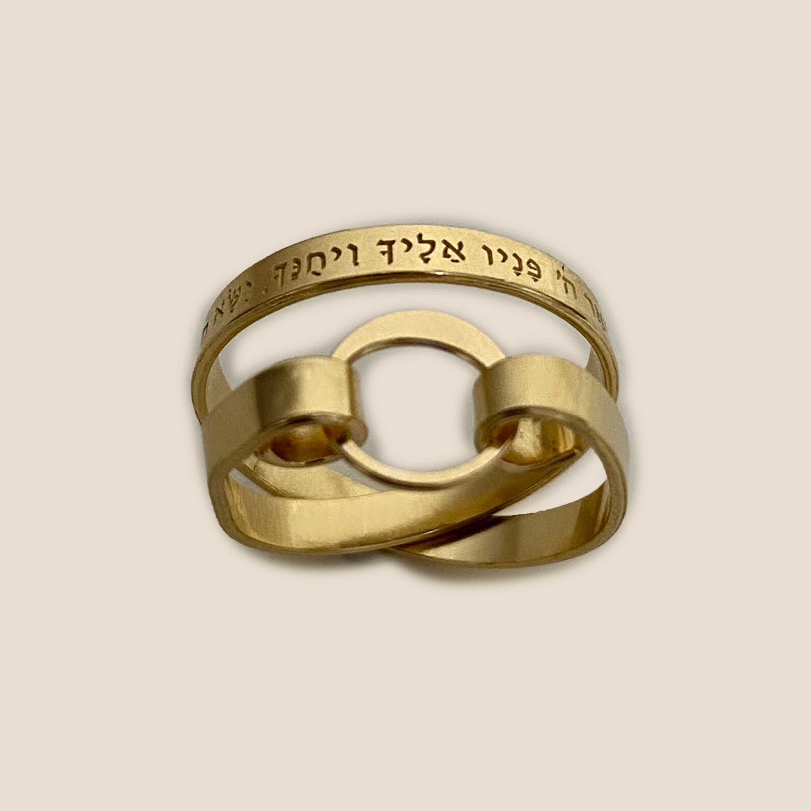 Priestly blessing ring Gold filled ring Jewish ring | Etsy