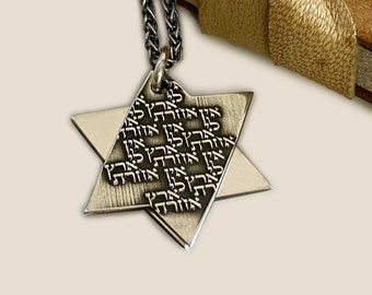 Star of David Silver Necklace