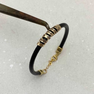 Jewish Bar Mitzvah Gift Shema Israel Hebrew Blessing Engraved Leather Bracelet