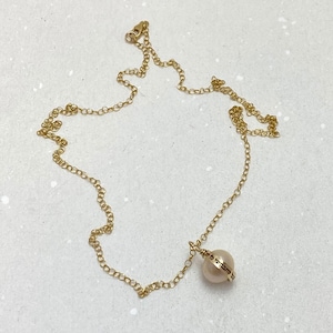 Personalized Hebrew Engraved Pearl Pendant Necklace for Women