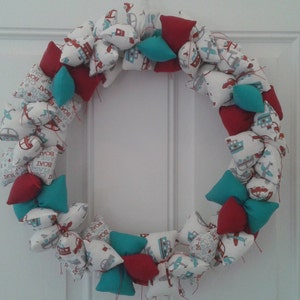 Boat, plane, car wreath