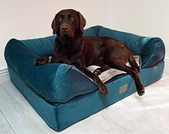 dog bed teal