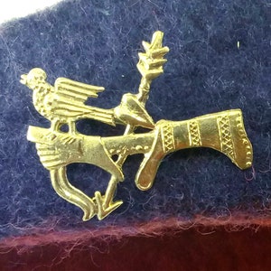 Medieval Pilgrim Badge Replica, Arrow of Love 14th Century, Historical Pin SCA LARP Reenactment