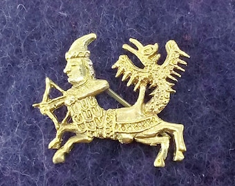 Medieval Pilgrim badge Centaurus Archer, 14th Сentury Replica for LARP SCA Medieval Reenactment, Renaissance Fair Jewelry