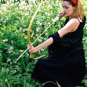 Wooden Recurve Bow the Best Choice for Beginner of Traditional Archery, Short 50&quot; Recurve Bow excellent for Mounted Archery