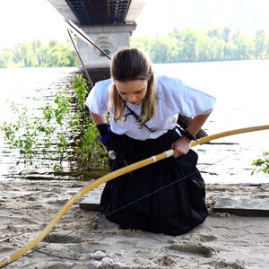 Hankyu Bow, Strong Japanese Custom Archery Bow, Traditional Bow, Yumi Bow, Samurai Bow for Kyudo and Kyujutsu 59 and 71 inch