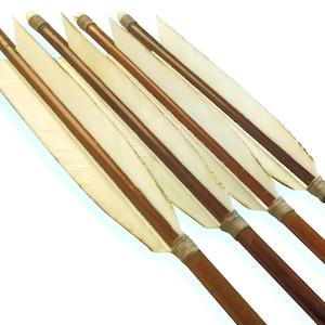 Kyudo Arrows Set, Traditional Japanese Arrows, Bamboo Arrows  33 inch Long, Yumi Bow Arrows. Ready to Ship