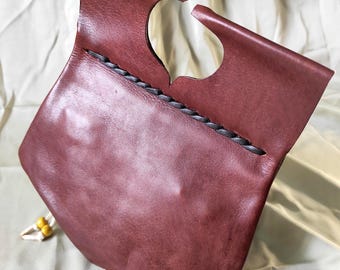Medieval Knight Leather Purse Replica, Late Gothic Dutch Girdle Bag