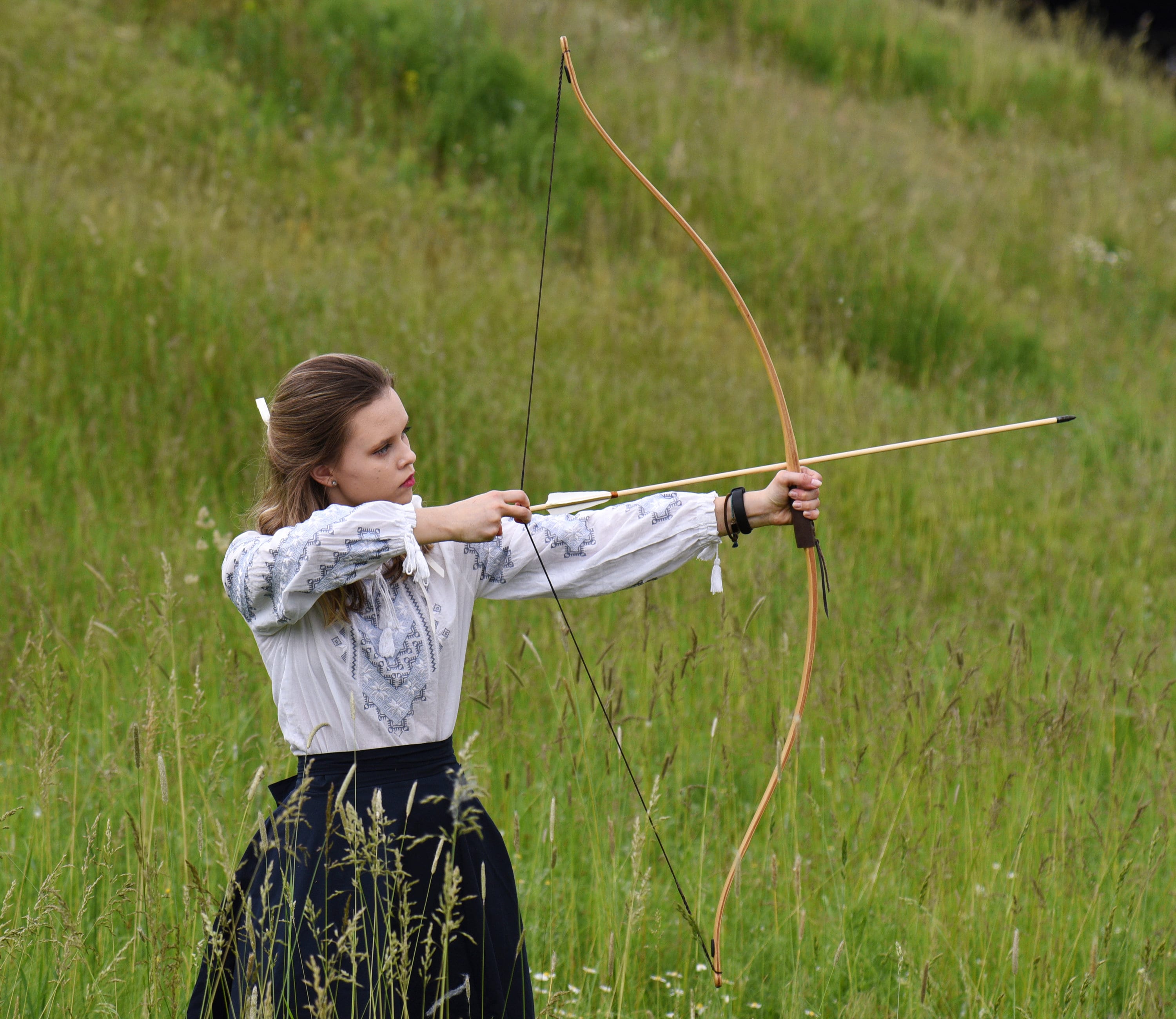 Order Green wooden arrows for traditional and medieval archery