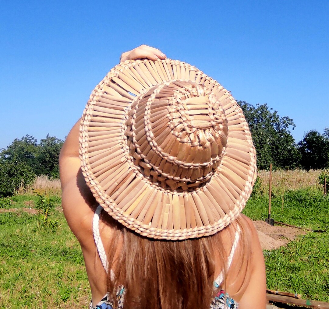 Woven Reed Hat: Medieval Straw Hat, LARP Ren Fest Headgear - Etsy