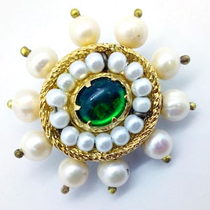 Medieval and Renaissance Brooches 2 Types, Solid Brass Replicas of 15th Century Jewelry, Medieval Royal and Ren Faire Costumes Accessorie