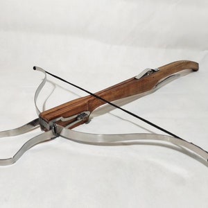 Medieval Wooden Crossbow Real Wooden Crossbow With Steel Bow Etsy