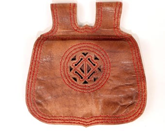 Medieval Leather Belt Pouch, 15th Century Russian Merchant Replica Bag