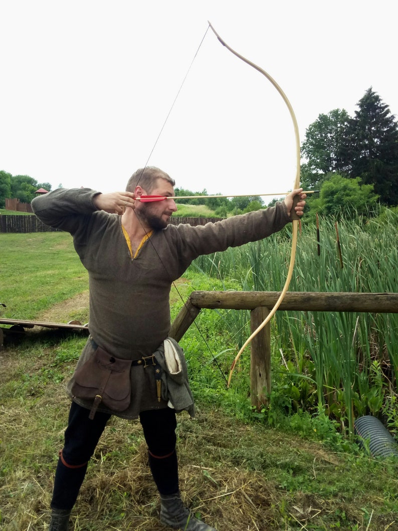 Medieval Viking Bow Reenactment Weapon Bamboo Archery Hunting Etsy