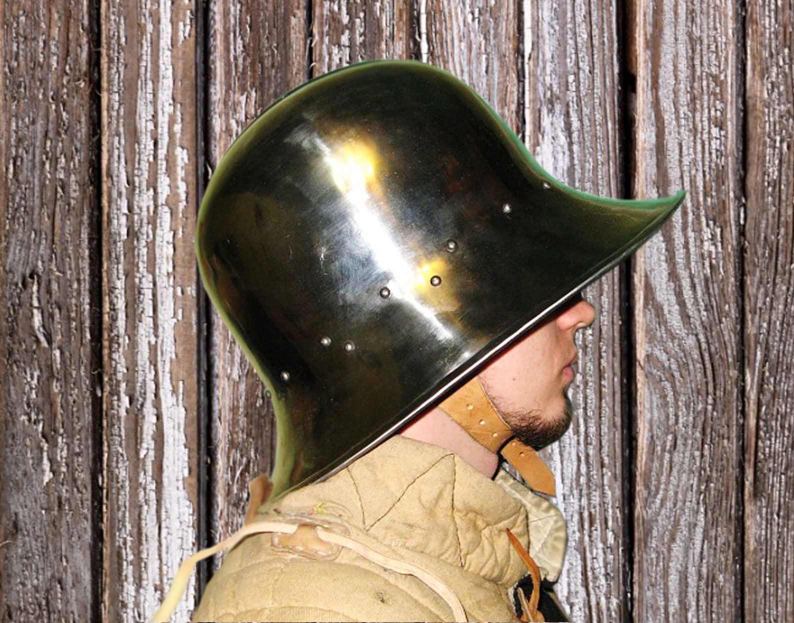 Medieval Kettle Helmet Eisenhut Replica Archers Steel Kettle Etsy