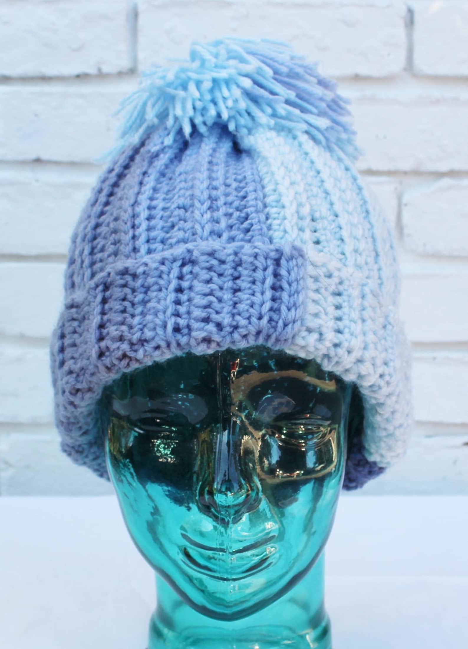 Knit Look Crochet Slopes Hat Etsy