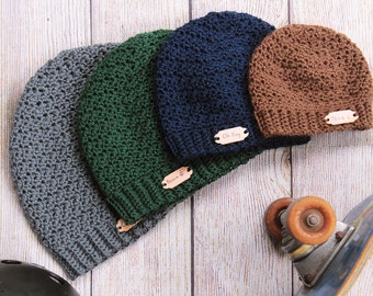 Crochet hat pattern for men Ripple